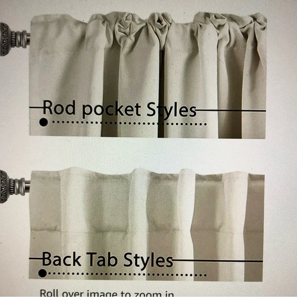 H. Versailles Blackout Drapes NWT - 2 panels - each 42” x  54